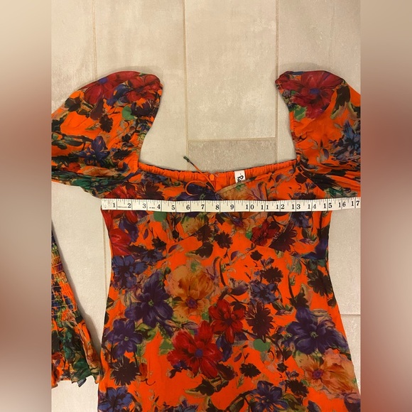 Rat & Boa Naomi Mini Dress Orange Size Medium - Picture 12 of 12